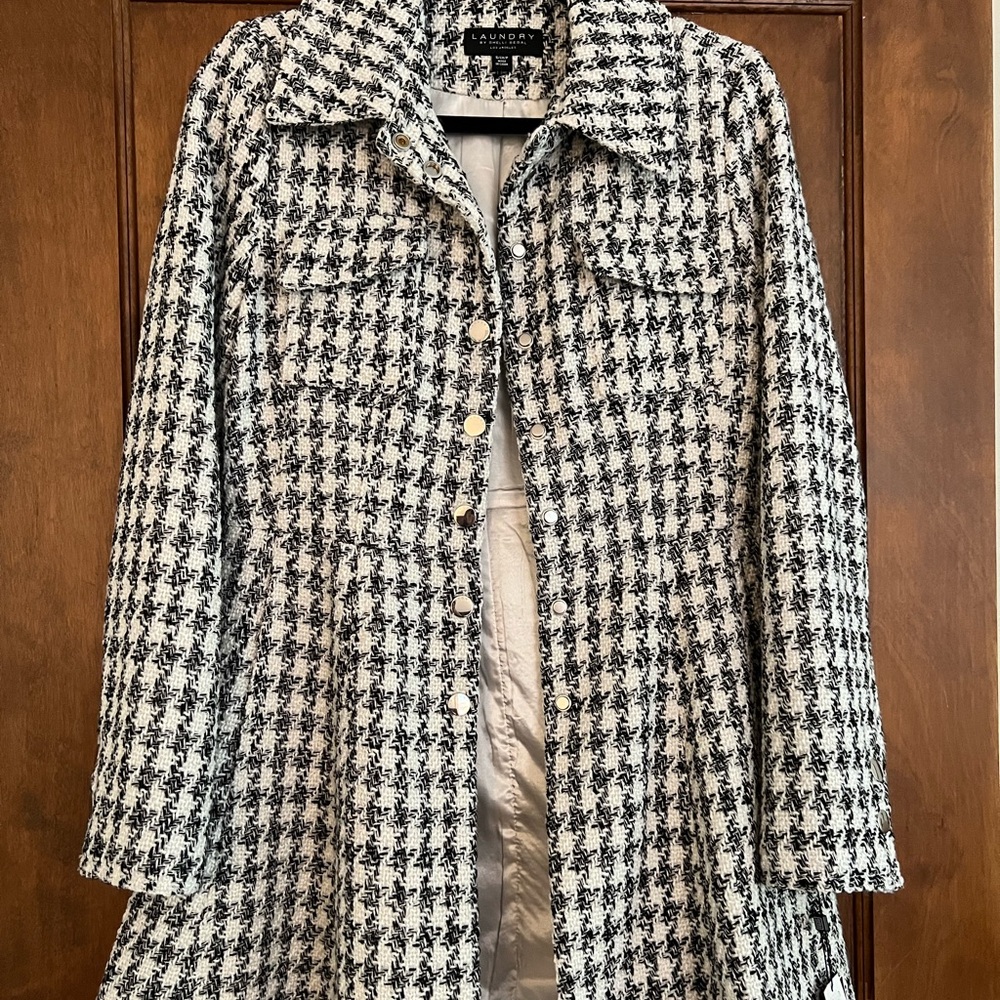 Black and White Pea Coat
